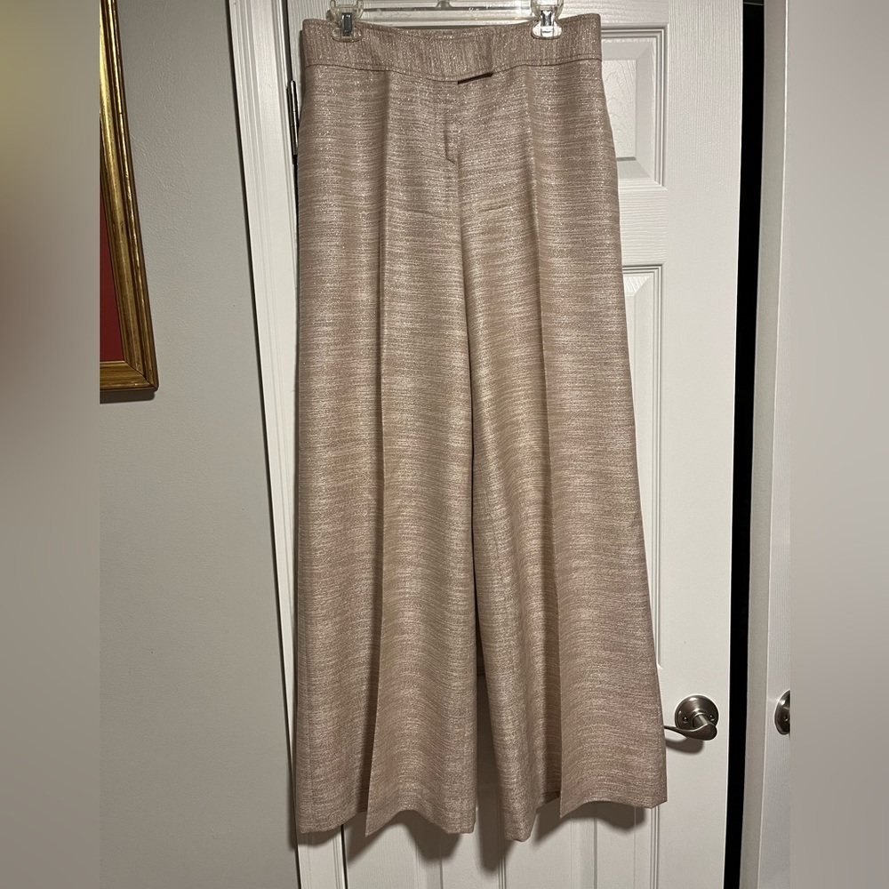 Carolina Herrera Cream Wide Leg Pants